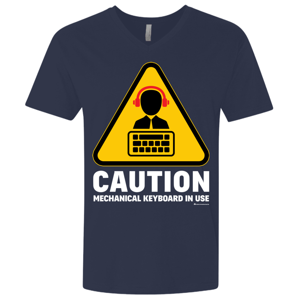 T-Shirts Midnight Navy / X-Small Loud Typer Men's Premium V-Neck