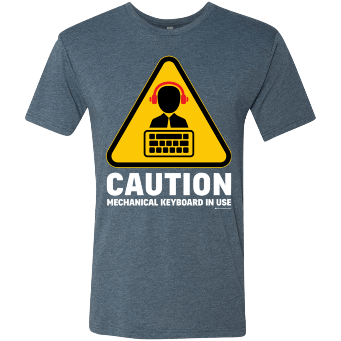 T-Shirts Indigo / Small Loud Typer Men's Triblend T-Shirt