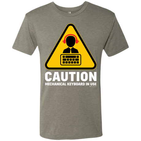 T-Shirts Venetian Grey / Small Loud Typer Men's Triblend T-Shirt