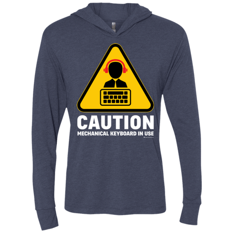 T-Shirts Vintage Navy / X-Small Loud Typer Triblend Long Sleeve Hoodie Tee