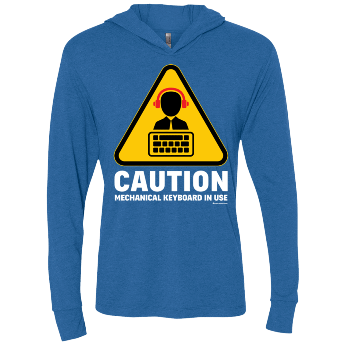 T-Shirts Vintage Royal / X-Small Loud Typer Triblend Long Sleeve Hoodie Tee