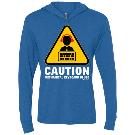 T-Shirts Vintage Royal / X-Small Loud Typer Triblend Long Sleeve Hoodie Tee