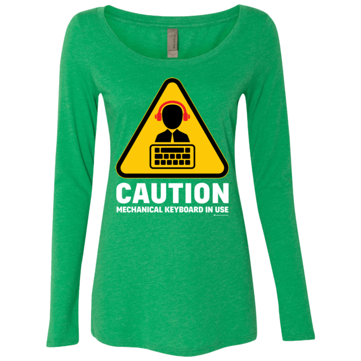 T-Shirts Envy / Small Loud Typer Women's Triblend Long Sleeve Shirt