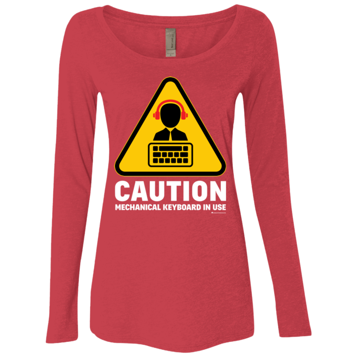 T-Shirts Vintage Red / Small Loud Typer Women's Triblend Long Sleeve Shirt