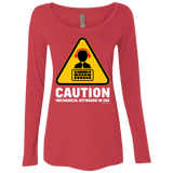 T-Shirts Vintage Red / Small Loud Typer Women's Triblend Long Sleeve Shirt