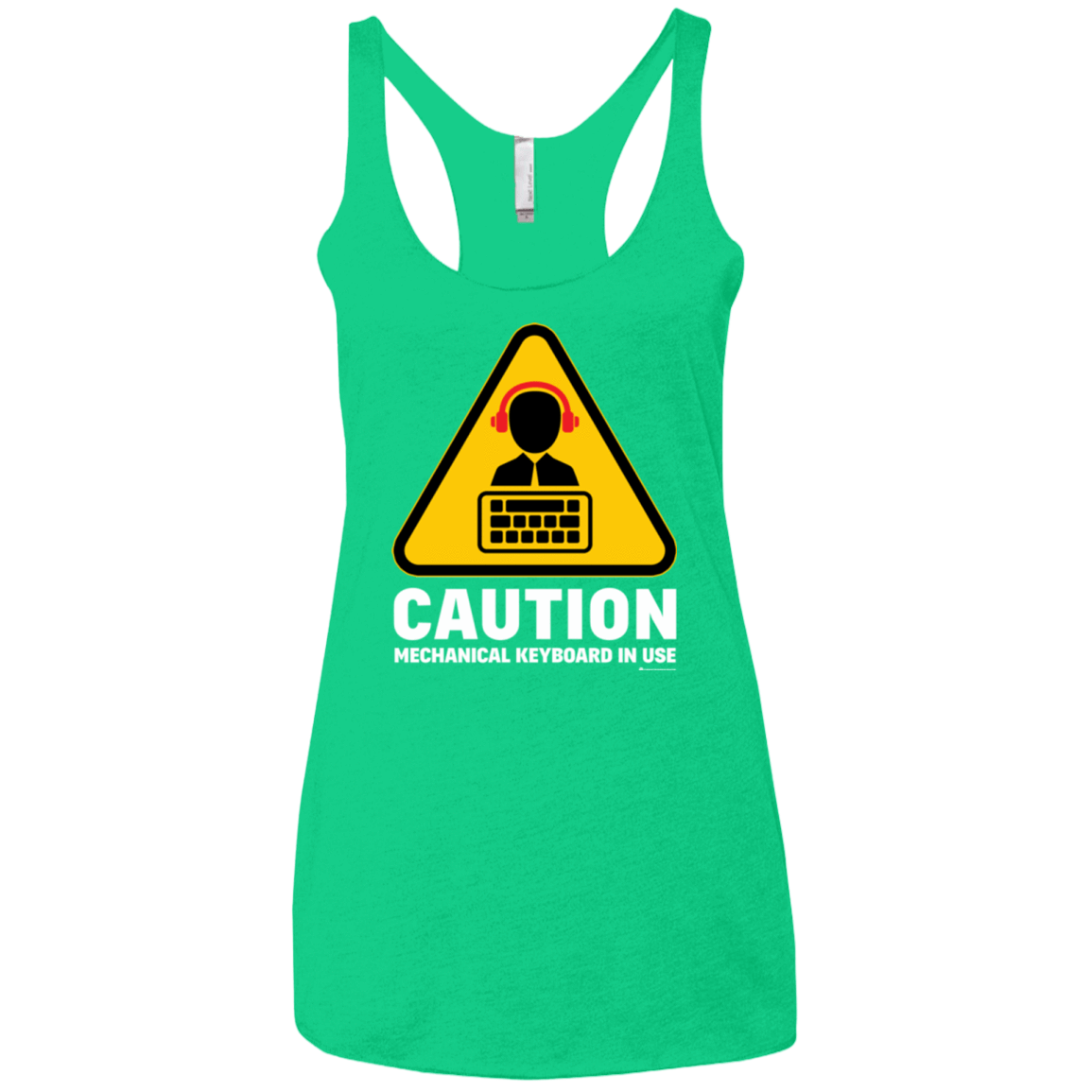 T-Shirts Envy / X-Small Loud Typer Women's Triblend Racerback Tank