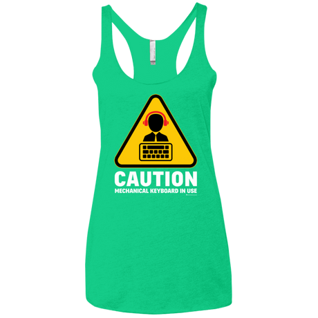 T-Shirts Envy / X-Small Loud Typer Women's Triblend Racerback Tank