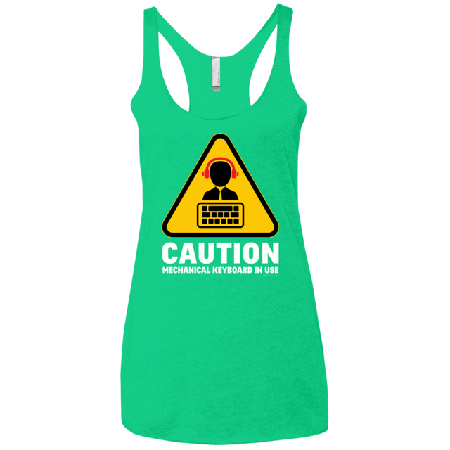 T-Shirts Envy / X-Small Loud Typer Women's Triblend Racerback Tank