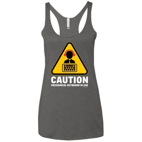 T-Shirts Premium Heather / X-Small Loud Typer Women's Triblend Racerback Tank