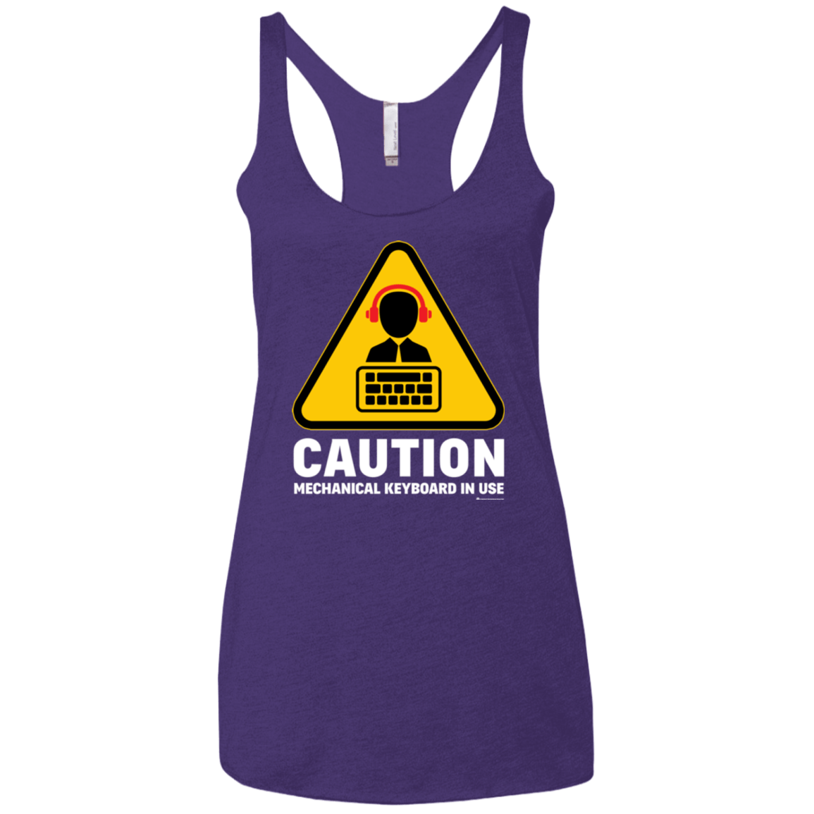T-Shirts Purple Rush / X-Small Loud Typer Women's Triblend Racerback Tank