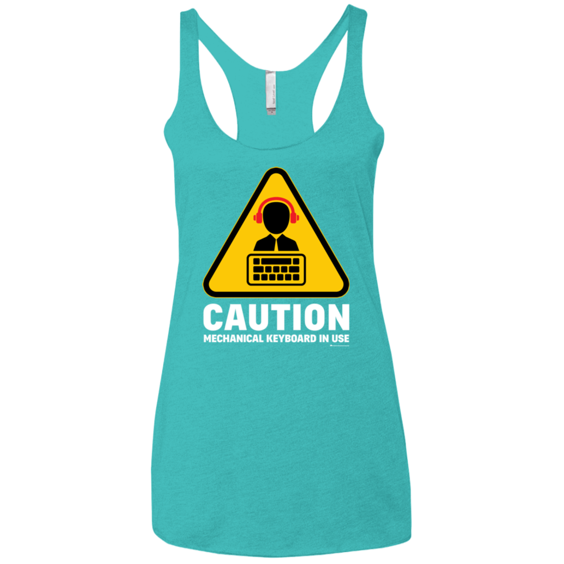 T-Shirts Tahiti Blue / X-Small Loud Typer Women's Triblend Racerback Tank