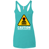 T-Shirts Tahiti Blue / X-Small Loud Typer Women's Triblend Racerback Tank