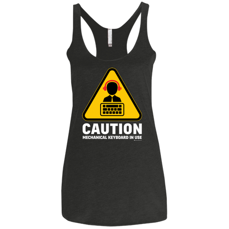 T-Shirts Vintage Black / X-Small Loud Typer Women's Triblend Racerback Tank