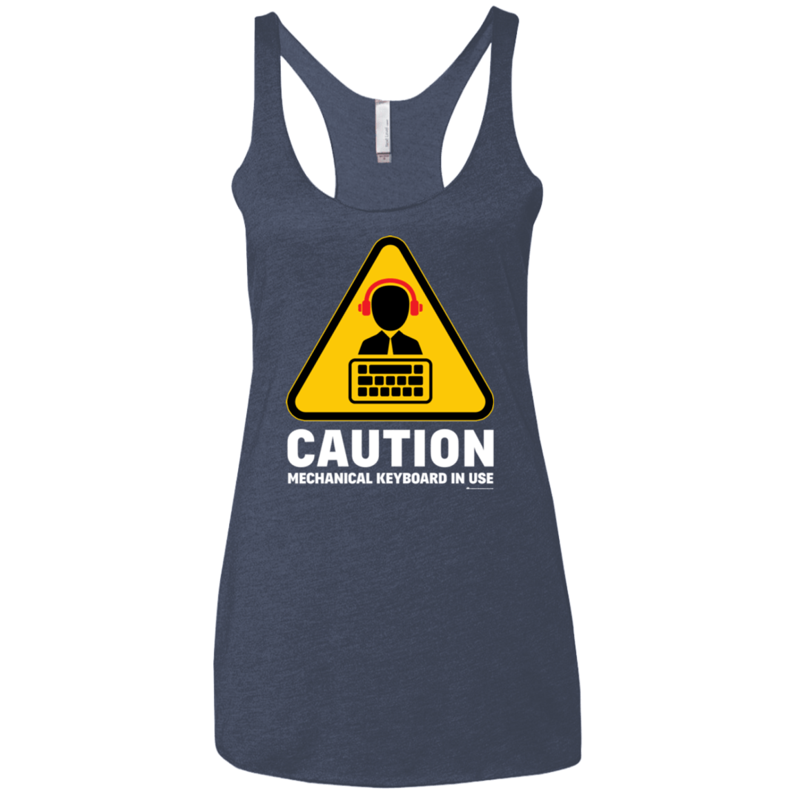 T-Shirts Vintage Navy / X-Small Loud Typer Women's Triblend Racerback Tank