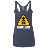 T-Shirts Vintage Navy / X-Small Loud Typer Women's Triblend Racerback Tank