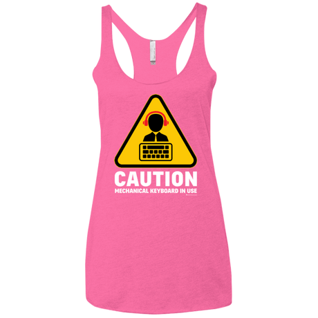 T-Shirts Vintage Pink / X-Small Loud Typer Women's Triblend Racerback Tank