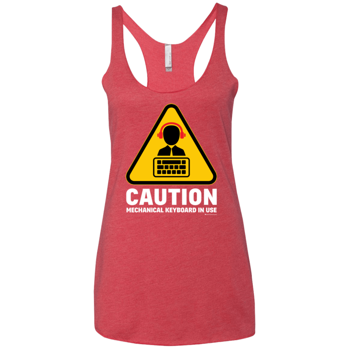 T-Shirts Vintage Red / X-Small Loud Typer Women's Triblend Racerback Tank