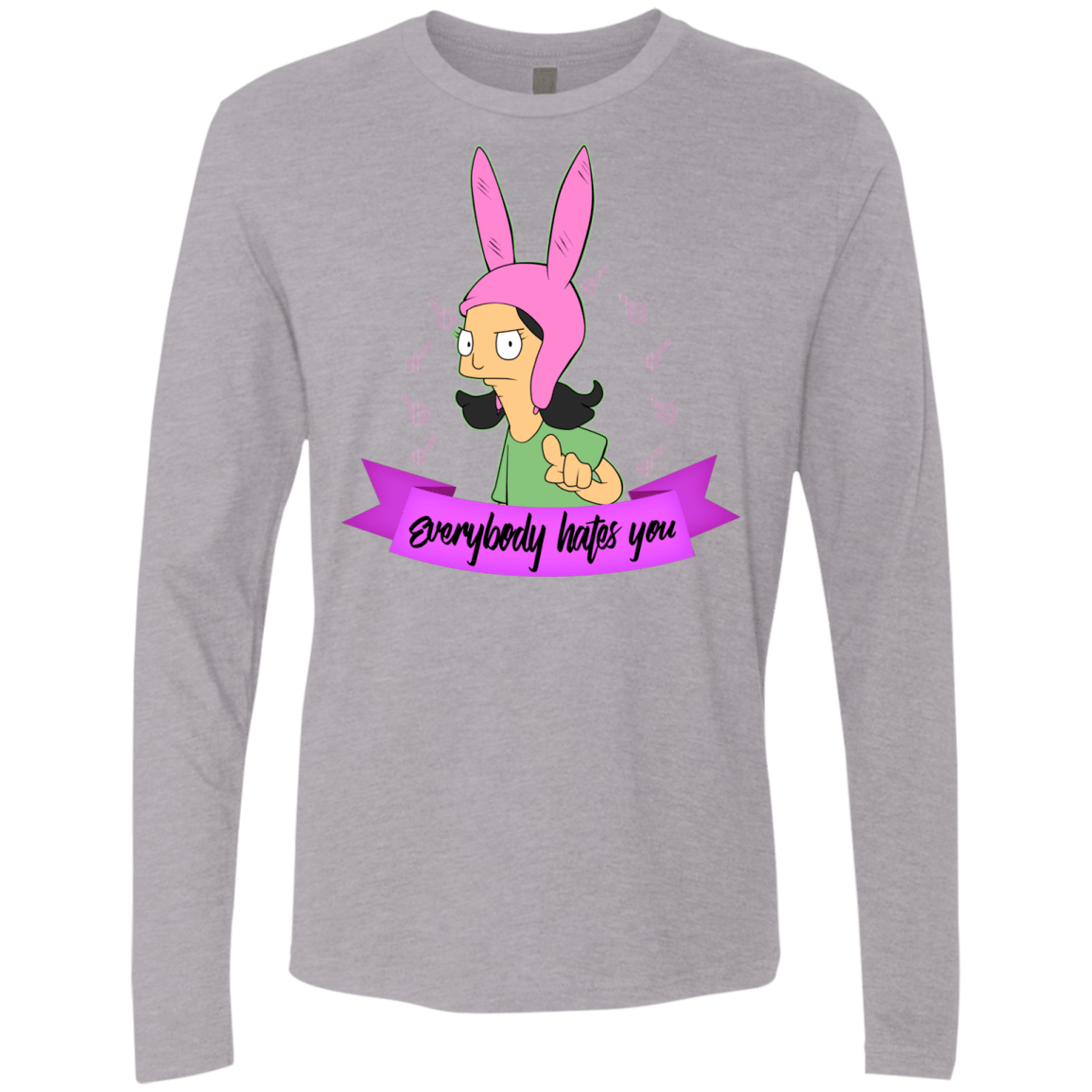 T-Shirts Heather Grey / Small Louise Everybody Men's Premium Long Sleeve