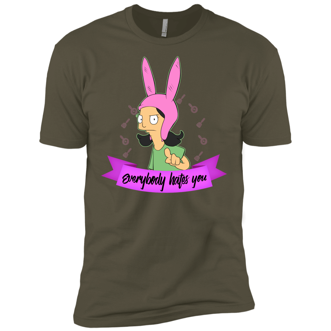 T-Shirts Military Green / X-Small Louise Everybody Men's Premium T-Shirt