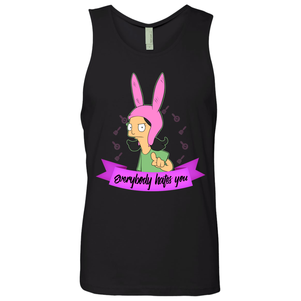 T-Shirts Black / Small Louise Everybody Men's Premium Tank Top