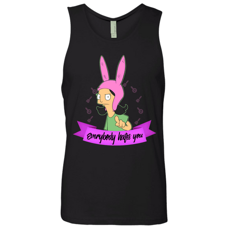 T-Shirts Black / Small Louise Everybody Men's Premium Tank Top