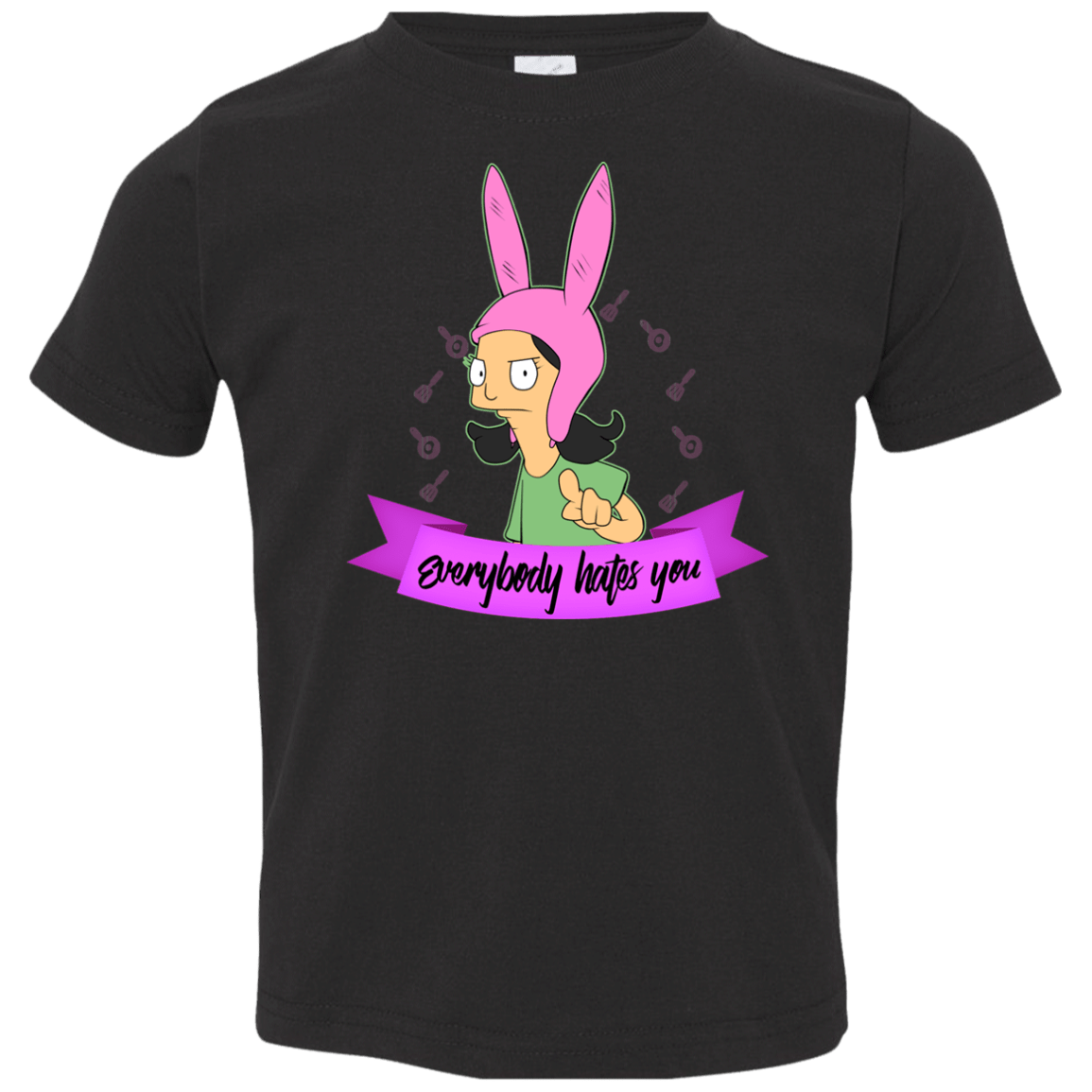 T-Shirts Black / 2T Louise Everybody Toddler Premium T-Shirt