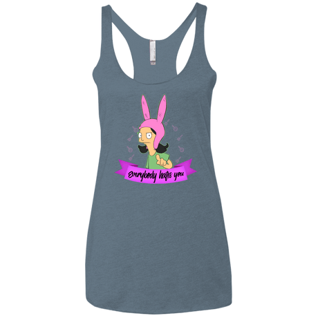 T-Shirts Indigo / X-Small Louise Everybody Women's Triblend Racerback Tank