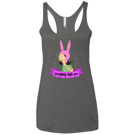 T-Shirts Premium Heather / X-Small Louise Everybody Women's Triblend Racerback Tank