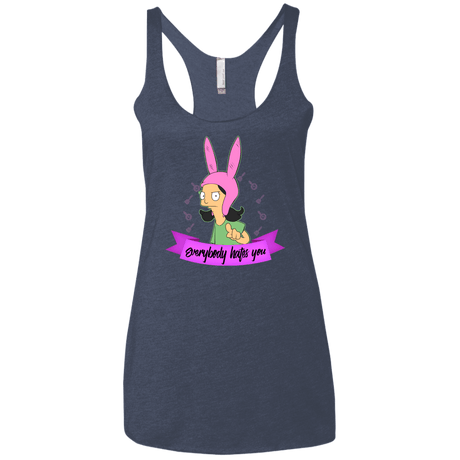 T-Shirts Vintage Navy / X-Small Louise Everybody Women's Triblend Racerback Tank