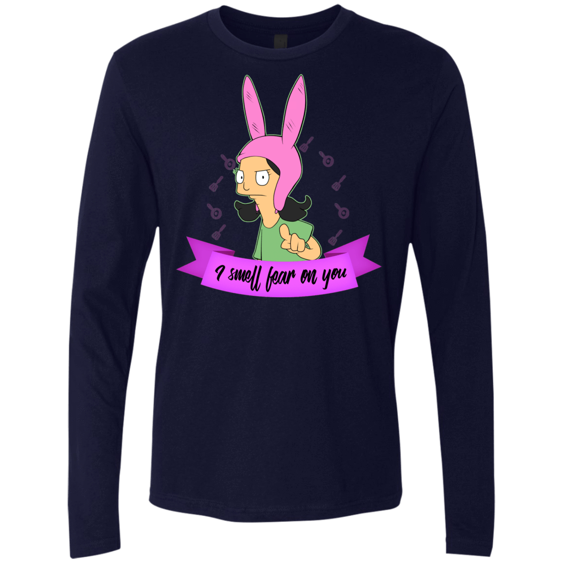 T-Shirts Midnight Navy / Small Louise Smell Fear Men's Premium Long Sleeve