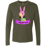 T-Shirts Military Green / Small Louise Smell Fear Men's Premium Long Sleeve