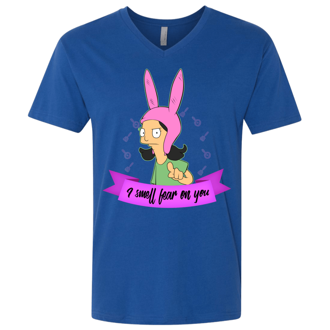 T-Shirts Royal / X-Small Louise Smell Fear Men's Premium V-Neck
