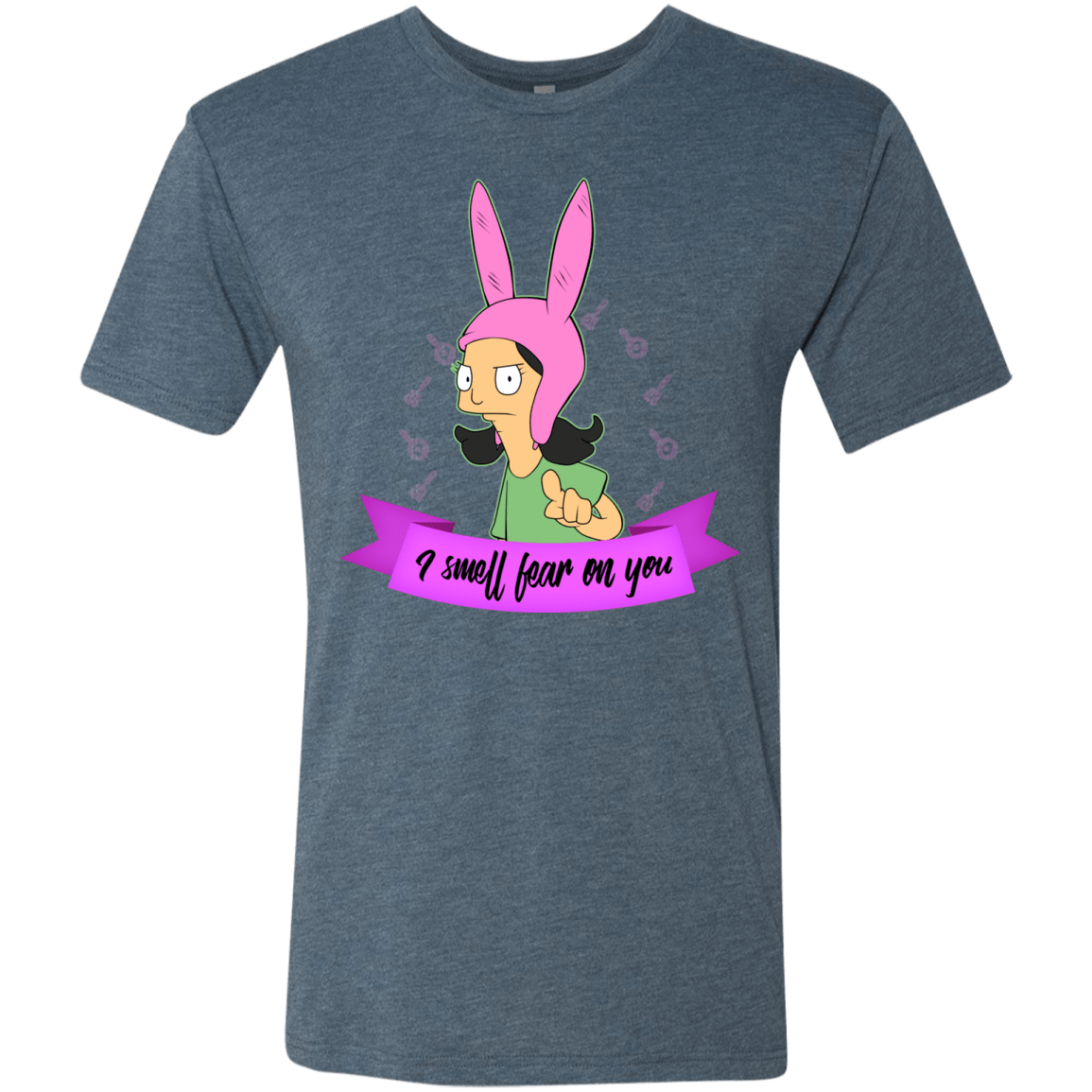 T-Shirts Indigo / Small Louise Smell Fear Men's Triblend T-Shirt