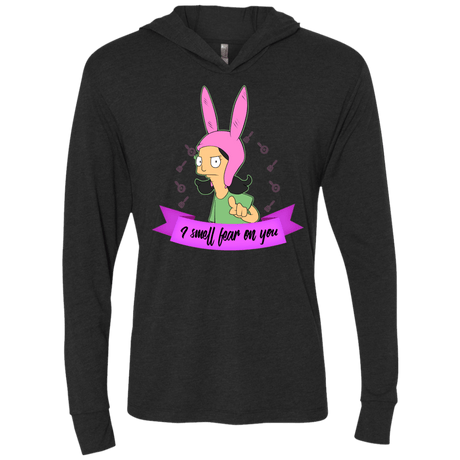 T-Shirts Vintage Black / X-Small Louise Smell Fear Triblend Long Sleeve Hoodie Tee