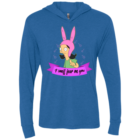 T-Shirts Vintage Royal / X-Small Louise Smell Fear Triblend Long Sleeve Hoodie Tee