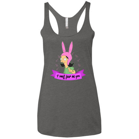 T-Shirts Premium Heather / X-Small Louise Smell Fear Women's Triblend Racerback Tank