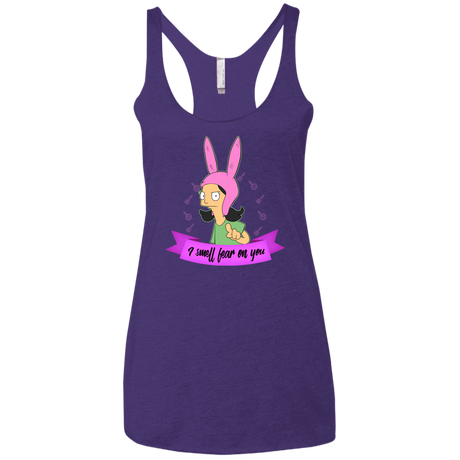 T-Shirts Purple / X-Small Louise Smell Fear Women's Triblend Racerback Tank