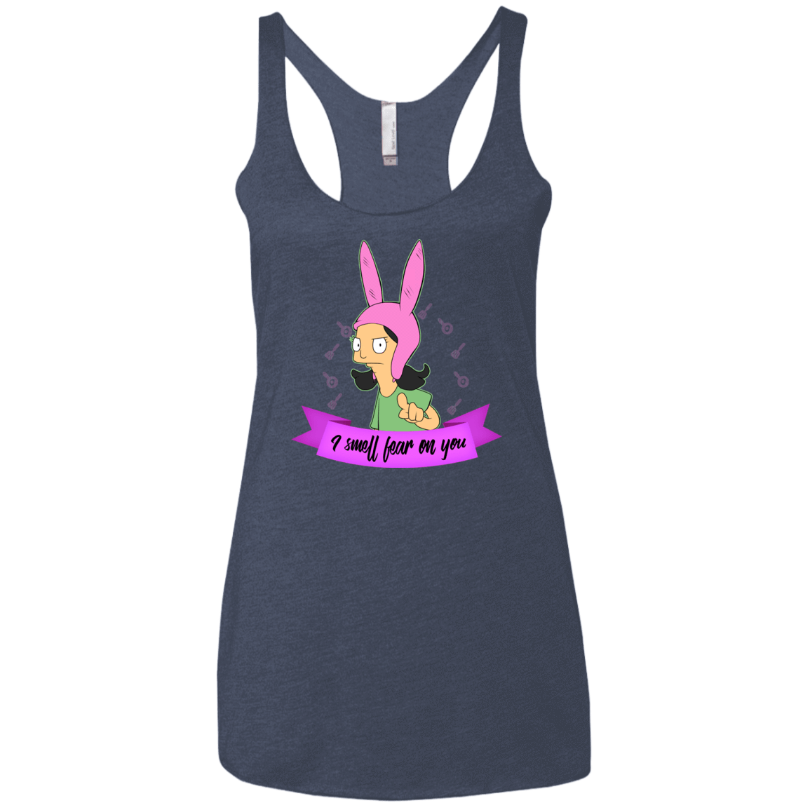 T-Shirts Vintage Navy / X-Small Louise Smell Fear Women's Triblend Racerback Tank