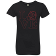 T-Shirts Black / YXS Love 11 Girls Premium T-Shirt