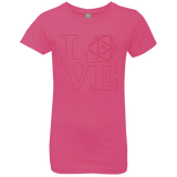 T-Shirts Hot Pink / YXS Love 11 Girls Premium T-Shirt