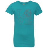 T-Shirts Tahiti Blue / YXS Love 11 Girls Premium T-Shirt