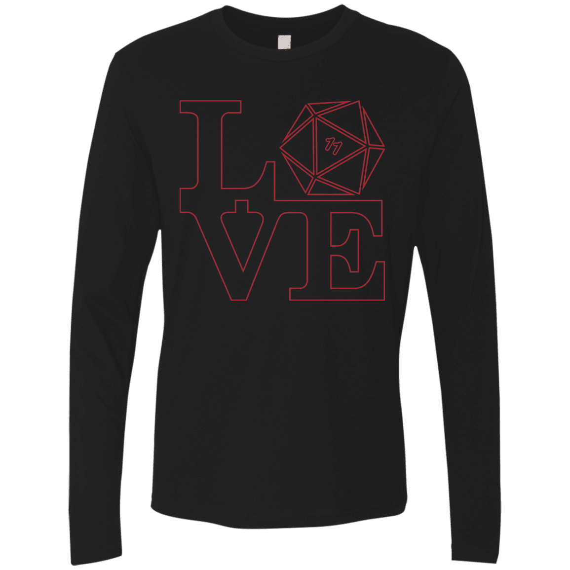 T-Shirts Black / Small Love 11 Men's Premium Long Sleeve