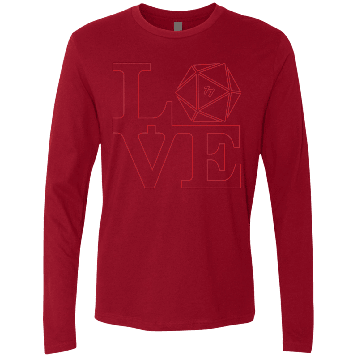 T-Shirts Cardinal / Small Love 11 Men's Premium Long Sleeve