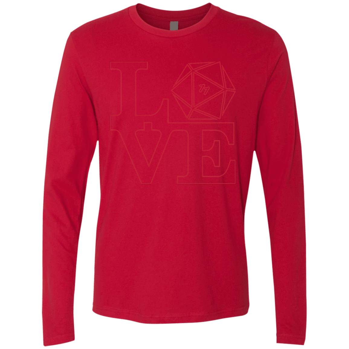 T-Shirts Red / Small Love 11 Men's Premium Long Sleeve