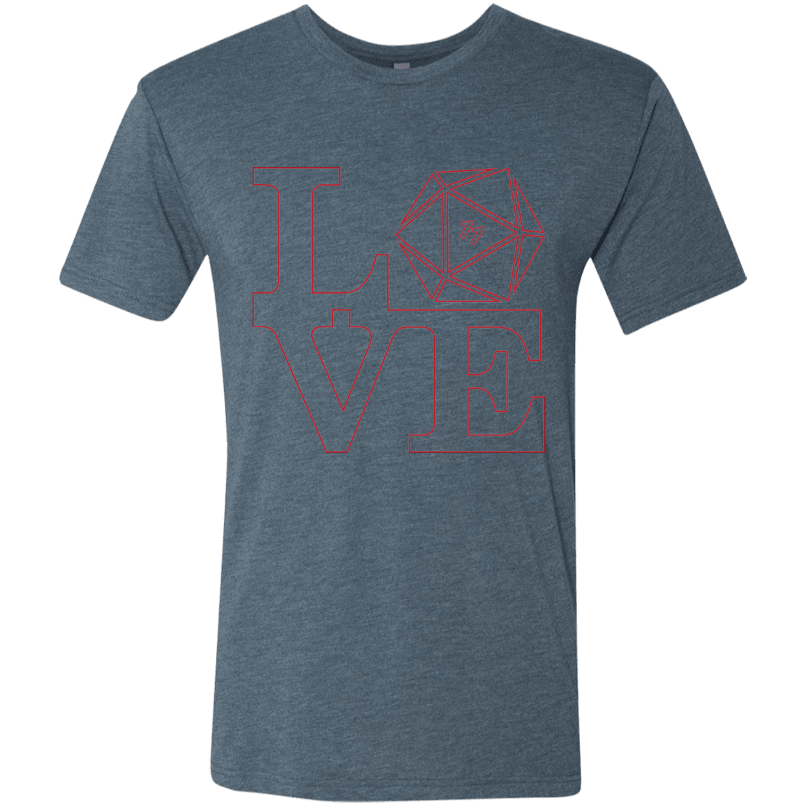 T-Shirts Indigo / Small Love 11 Men's Triblend T-Shirt