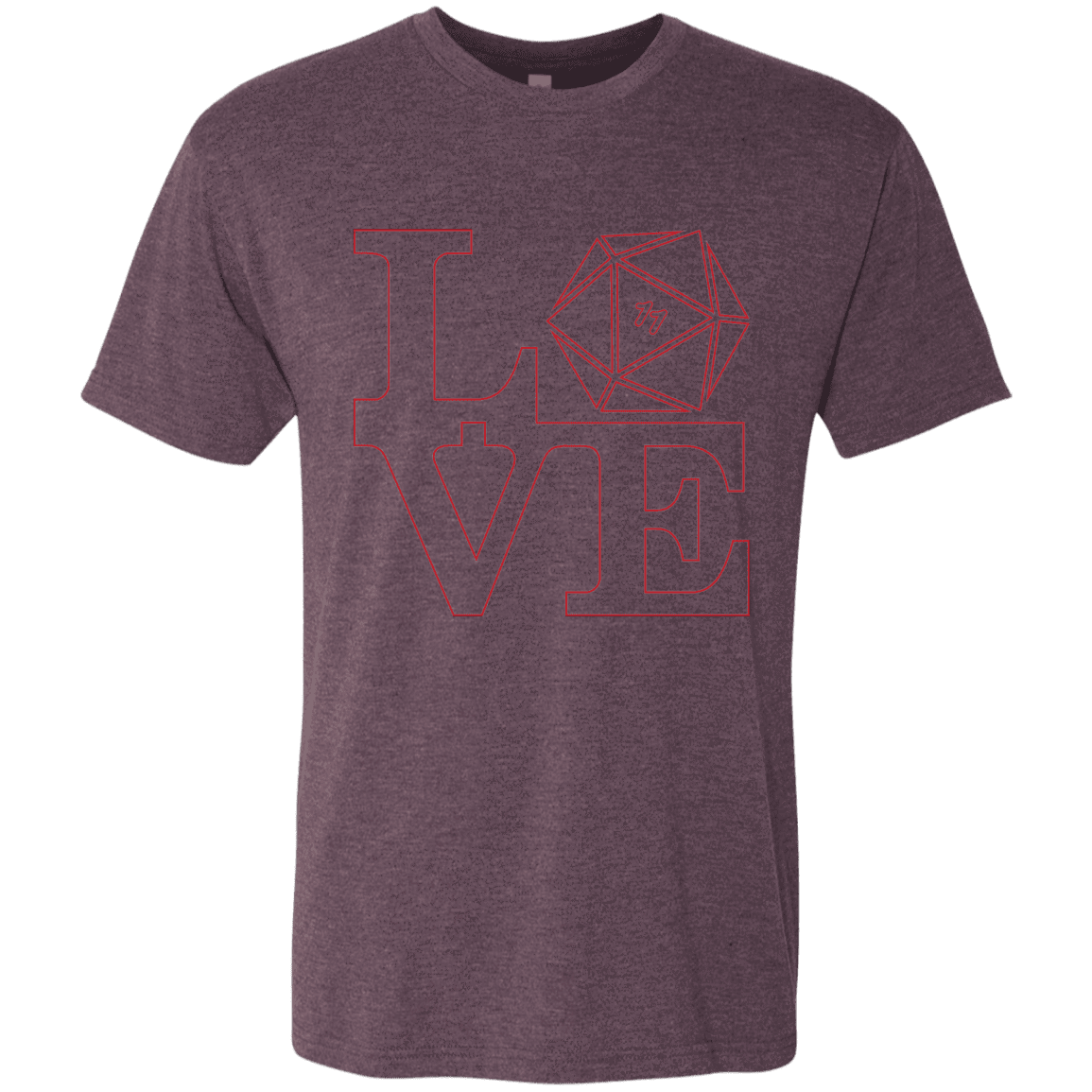T-Shirts Vintage Purple / Small Love 11 Men's Triblend T-Shirt