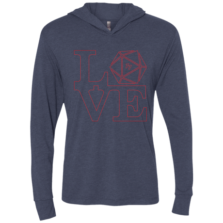 T-Shirts Vintage Navy / X-Small Love 11 Triblend Long Sleeve Hoodie Tee