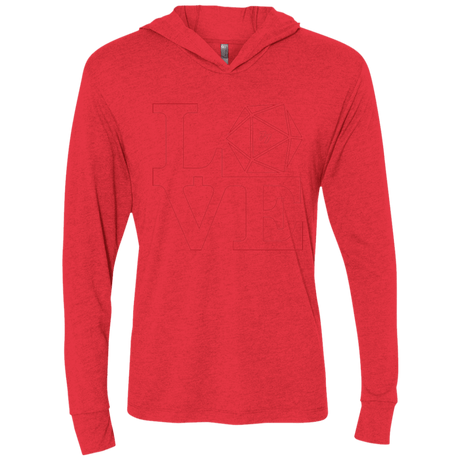 T-Shirts Vintage Red / X-Small Love 11 Triblend Long Sleeve Hoodie Tee