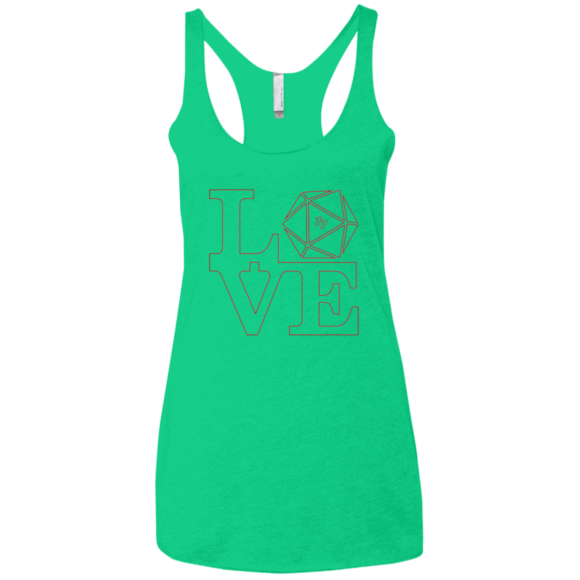 T-Shirts Envy / X-Small Love 11 Women's Triblend Racerback Tank