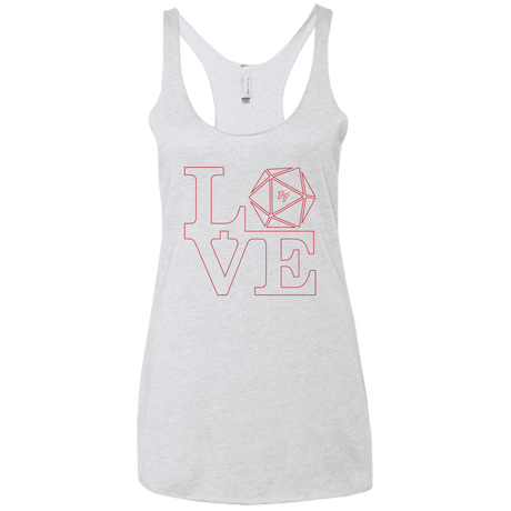T-Shirts Heather White / X-Small Love 11 Women's Triblend Racerback Tank